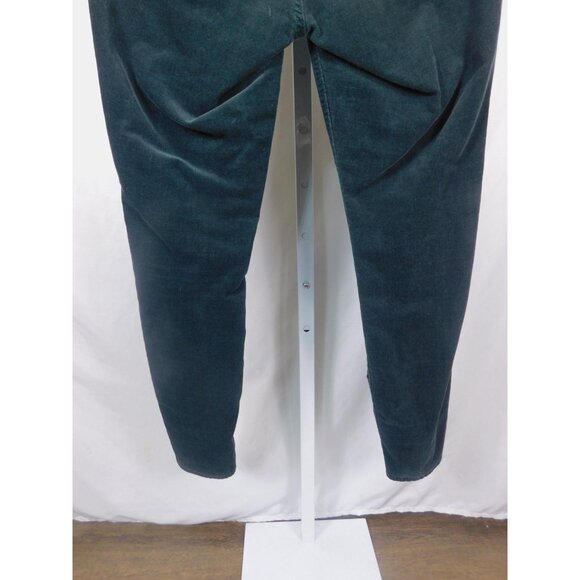 LOFT Curvy Skinny Corduroy Pants Dark Teal Stretch 5-Pocket 4/27 Wicca Vibe - Picture 7 of 12